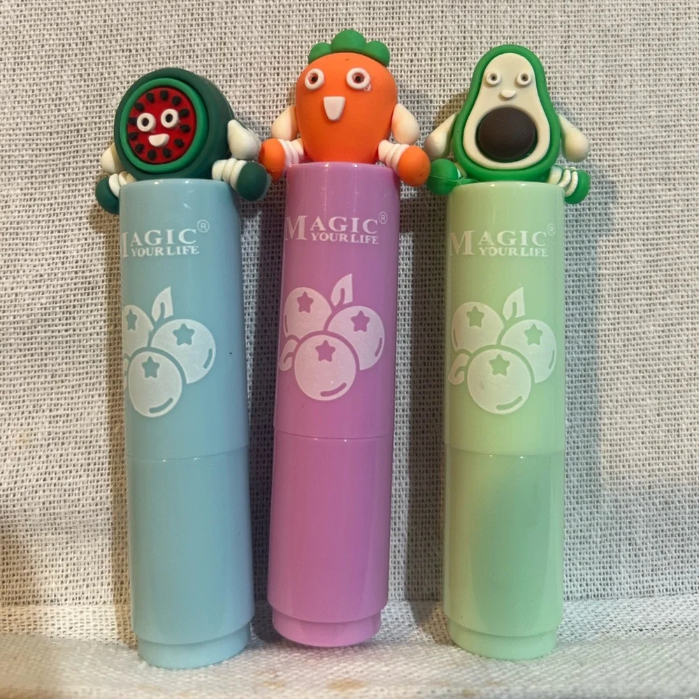 Kids Toy Stamp Set - Blue, Purple, Green